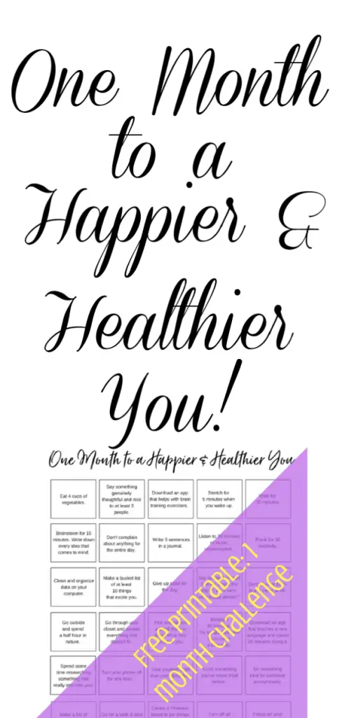 Download your 1 month plan to a happier and healthier you! #selfhelp #selfcare